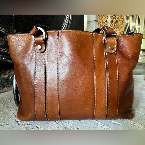 Etienne Aigner Vintage Leather Handbag Double Strap Shoulder Tote Bag - Picture 3 of 15